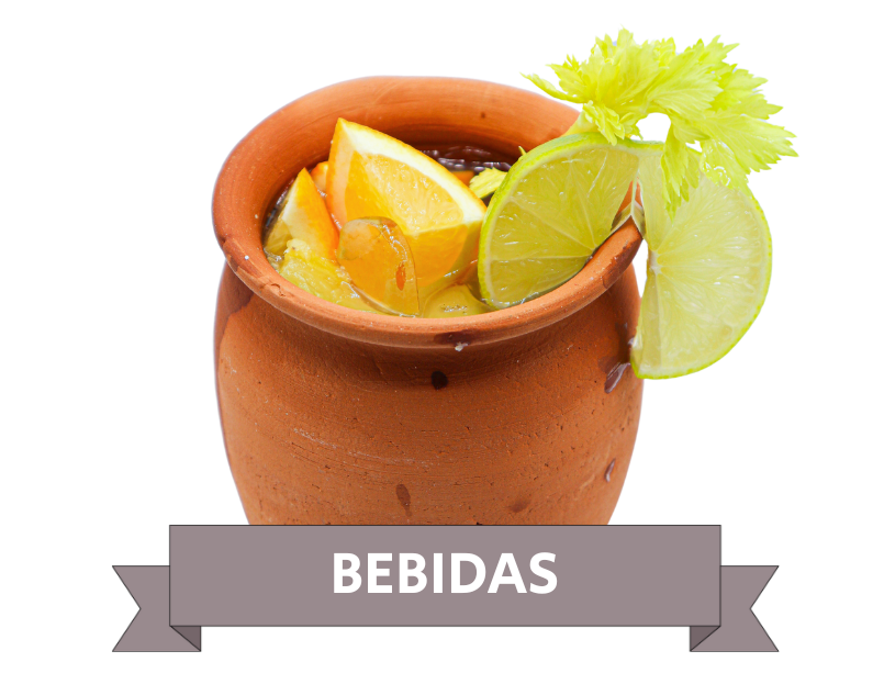 Cantarito at La Carreta served with oranges and a celery stick