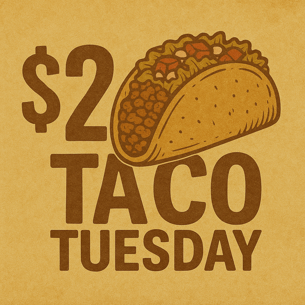 $2 Taco Tuesday at La Carreta a post from https://www.facebook.com/lacarretataquerialounge/